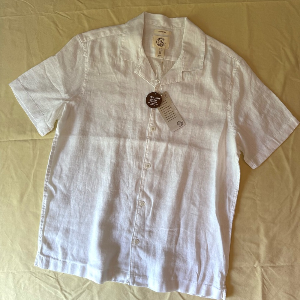 Panama Jack Casual White Button Down Shirt